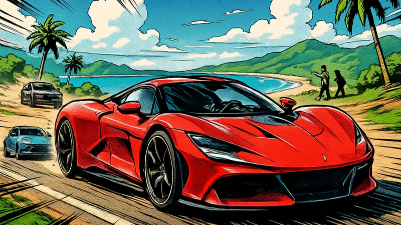 Геймплей Forza Horizon 6 с демонстрацией гоночных машин и открытого мира.