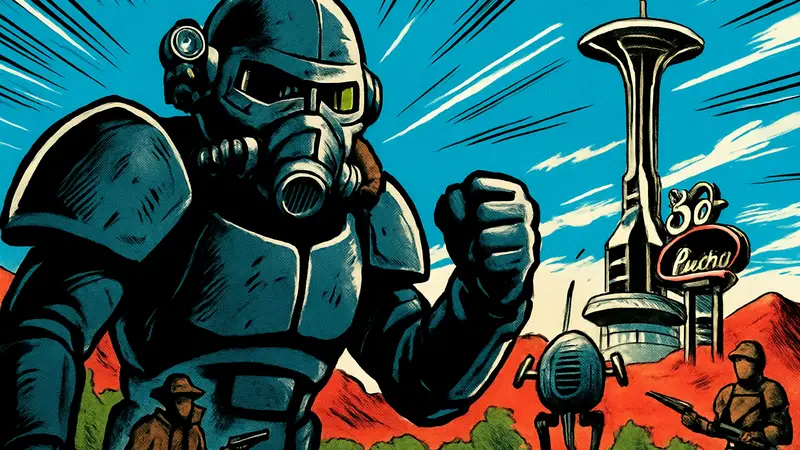 Скриншот из Fallout: New Vegas, где восстановлен вырезанный диалог после концовки игры