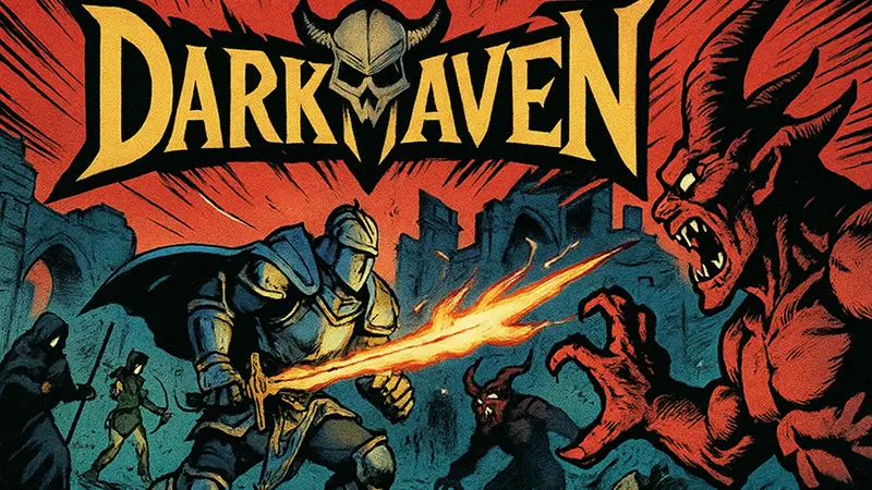Логотип новой ARPG Darkhaven и скриншот из игры, разработанной бывшим дизайнером Diablo 2