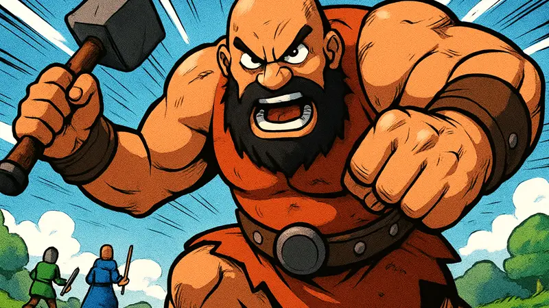 Новый босс Брутус из Old School Runescape, готовящийся к битве.