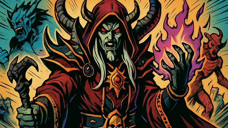 Обложка Diablo IV Lord of Hatred с изображением Чернокнижника, новый класс в Diablo