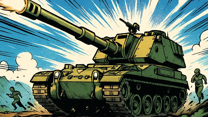 Самоходная гаубица AS90 в War Thunder, британская техника 4 ранга.