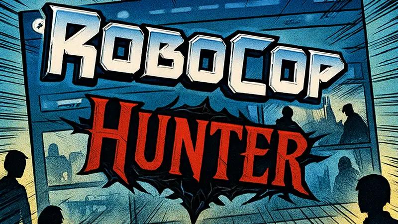 Изображение логотипов RoboCop: Rogue City и Hunter: The Reckoning на фоне страницы Steam, иллюстрирующее ошибку замены.