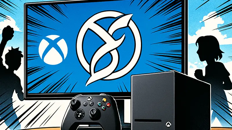 Логотип Project Helix на экране, символизирующий новую гибридную консоль Xbox для ПК-игр