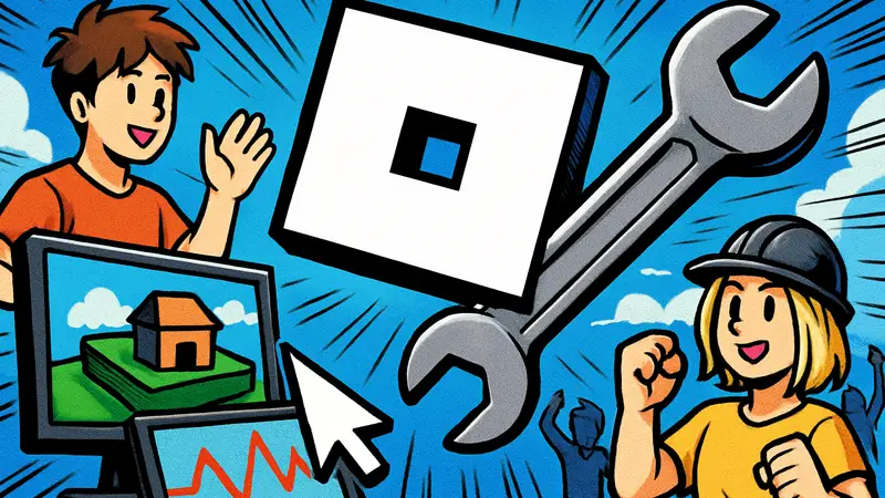 Roblox логотип, новые инструменты для создателей контента 2026 год.