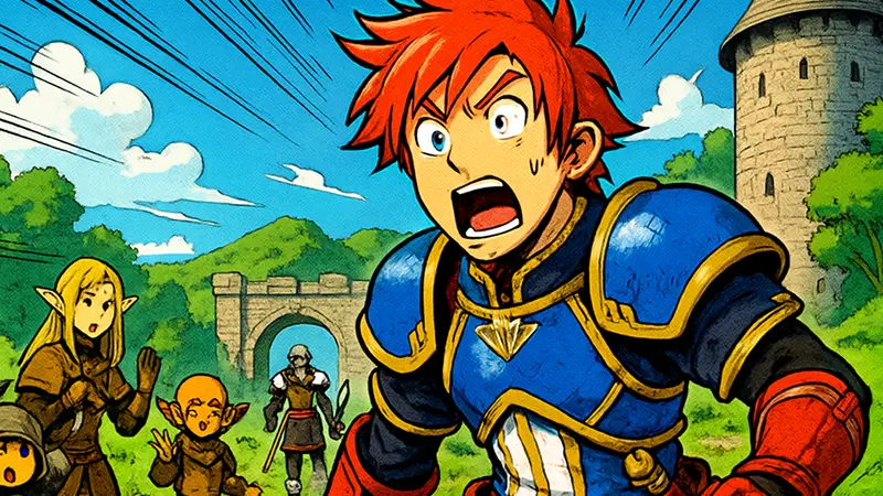 Скриншот Final Fantasy 11, персонажи в фэнтезийном мире. Сервер Bahamut.