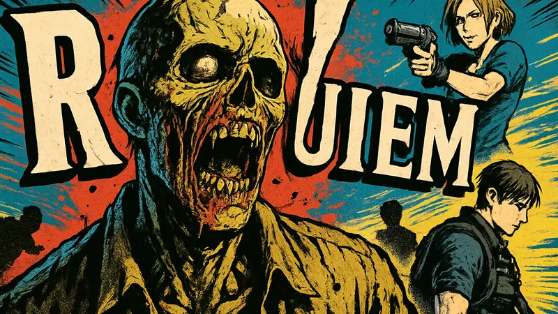 Логотип Resident Evil Requiem или концепт-арт будущего ремейка Resident Evil