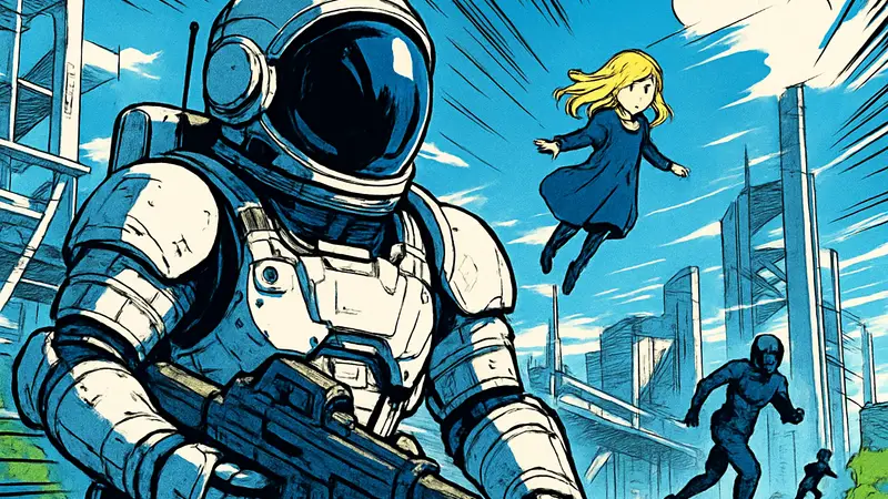 Логотип игры Pragmata, скриншот футуристического экшена, анонс даты релиза Capcom.