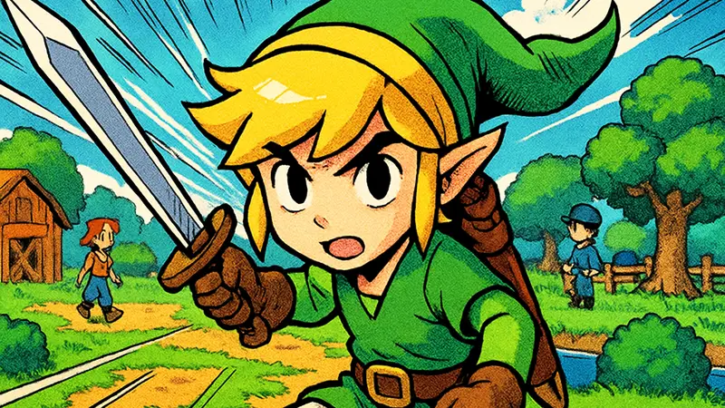 Пиксель-арт из новой инди-RPG, вдохновленной Stardew Valley и The Legend of Zelda: The Minish Cap