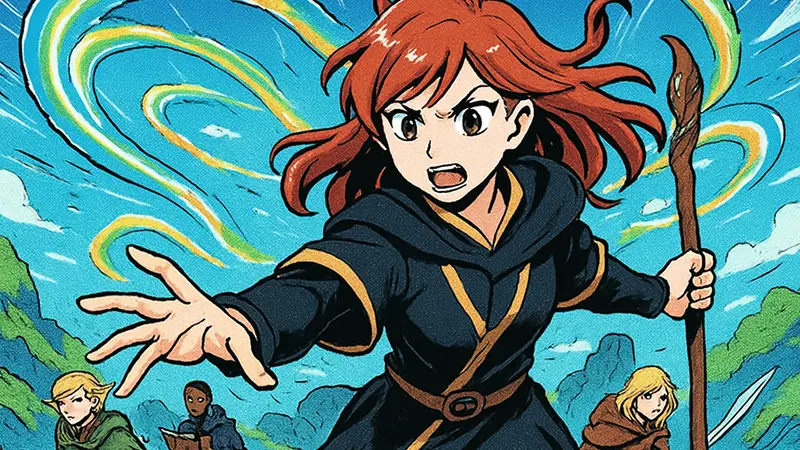 Обложка романа Magic The Gathering Strixhaven: Omens of Chaos с изображением персонажей и Omenpaths на фоне.