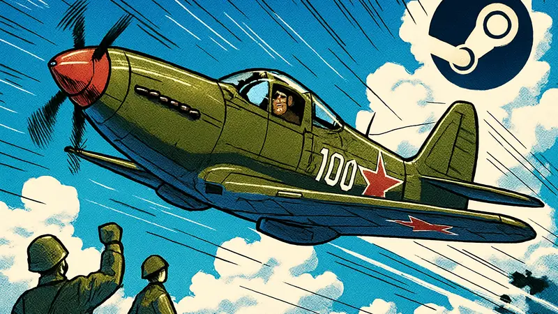 Истребитель P-39N-0 «Аэрокобра» в Steam, самолет Александра Покрышкина, Вторая мировая война.