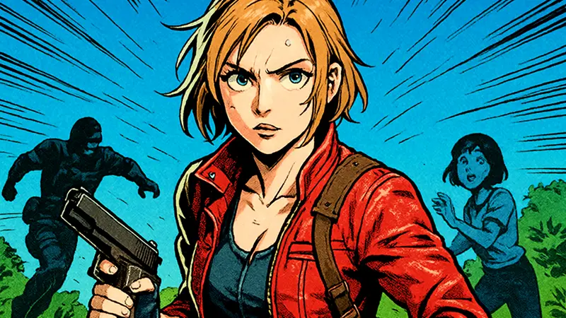 Фотография фаната в детализированном косплее Грейс Эшкрофт из игры Resident Evil Requiem.