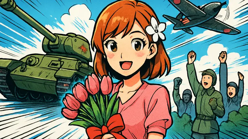 Тематические стикеры War Thunder для акции к 8 Марта